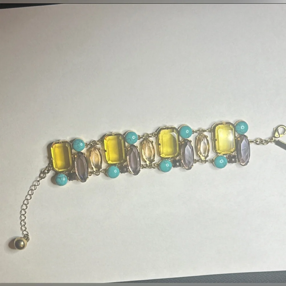Kate Spade NY  Elegant Multi-Color Iced Gemstone Colorful Bracelet Designer - Picture 7 of 8